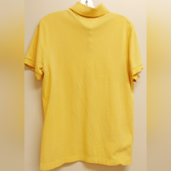 Tommy Hilfiger Men's Polo Custom Fit Yellow Shirt Size Medium - Picture 4 of 7